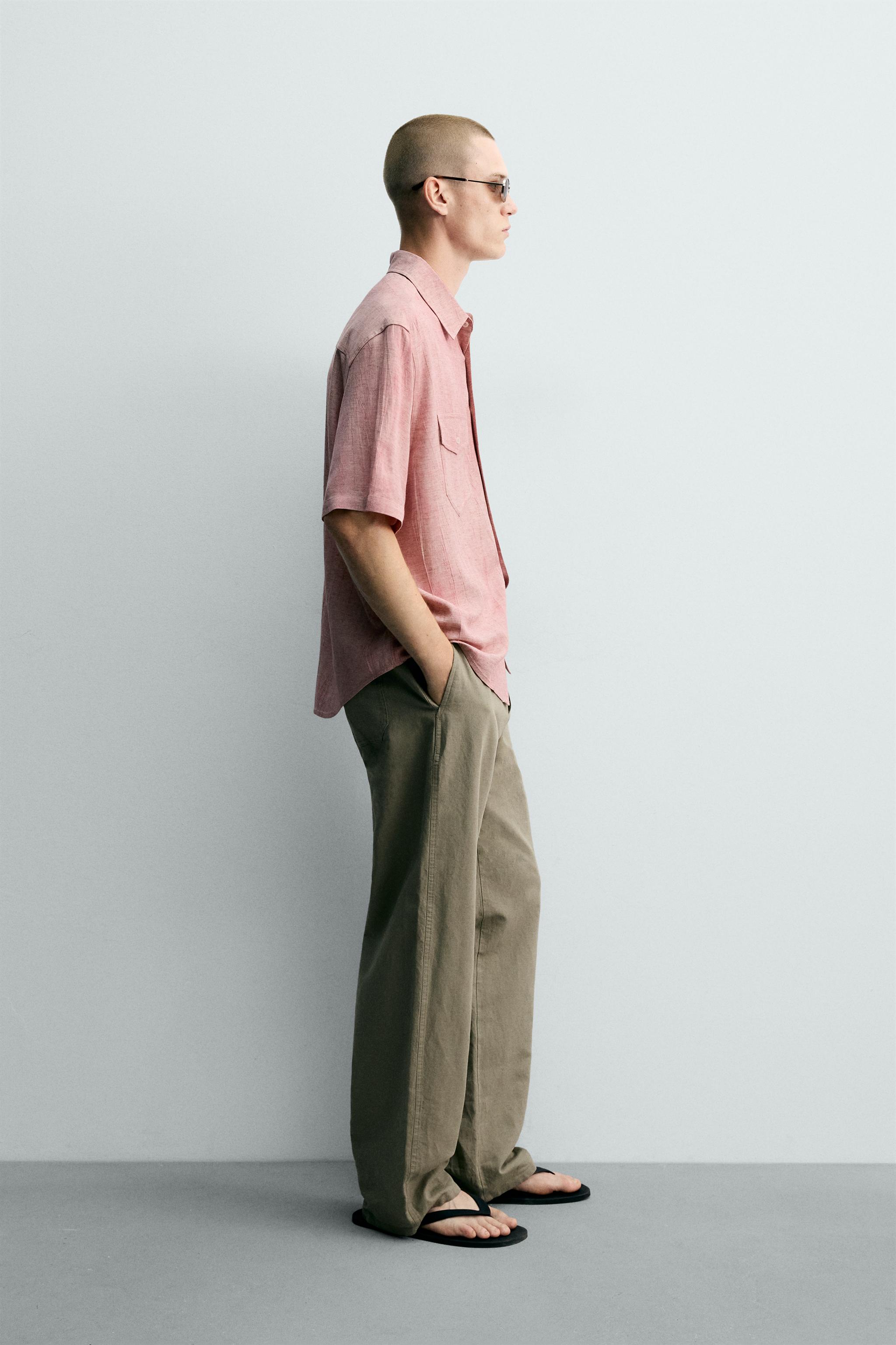 WASHED EFFECT RELAXED FIT SHIRT